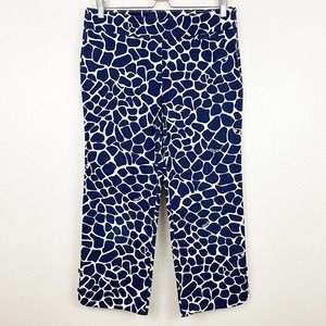 Lilly Pulitzer Palm Beach Fit Giraffe Print Crop Pants Size 6